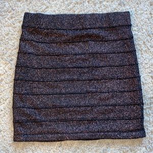 Black & pink sparkled pencil skirt Charlotte Russe XS